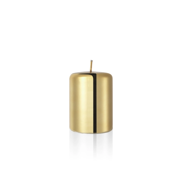 ŚWIECA FIRENZE- PILLAR GOLD METALLIC 100 MM